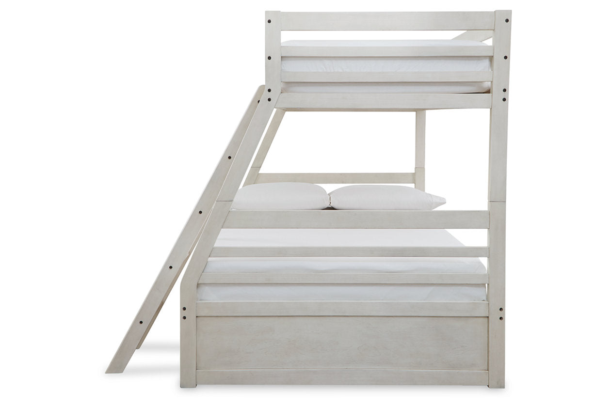 Robbinsdale Antique White Twin over Full Bunk Bed - SET | B742-58P | B742-58R - Bien Home Furniture & Electronics
