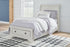 Robbinsdale Antique White Twin Sleigh Storage Bed - SET | B742-183 | B742-52S | B742-53 - Bien Home Furniture & Electronics