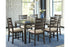 Rokane Brown Dining Table and Chairs, Set of 7 - D397-425 - Bien Home Furniture & Electronics