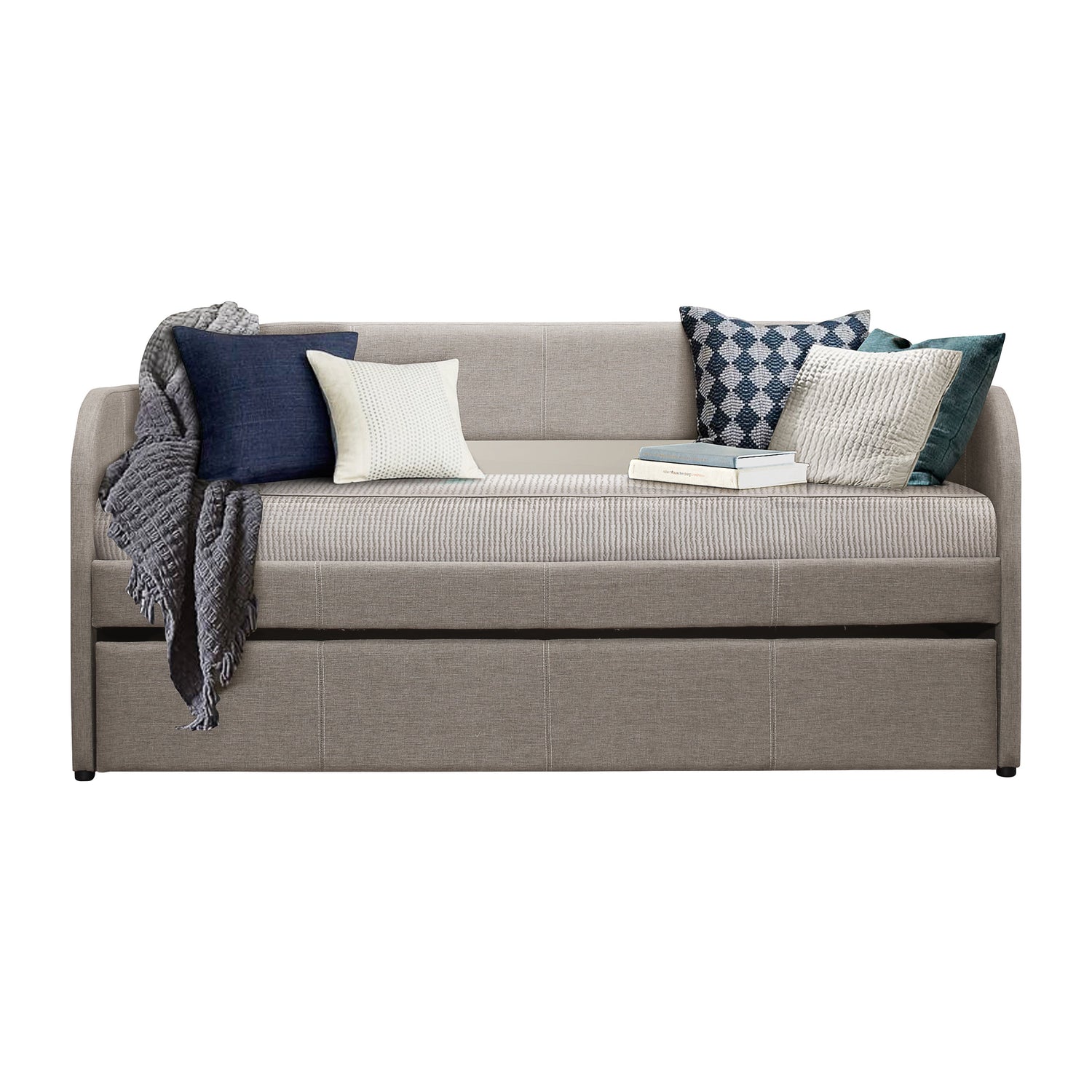 Roland Gray Daybed with Trundle - SET | 4950GY-A | 4950GY-B - Bien Home Furniture & Electronics