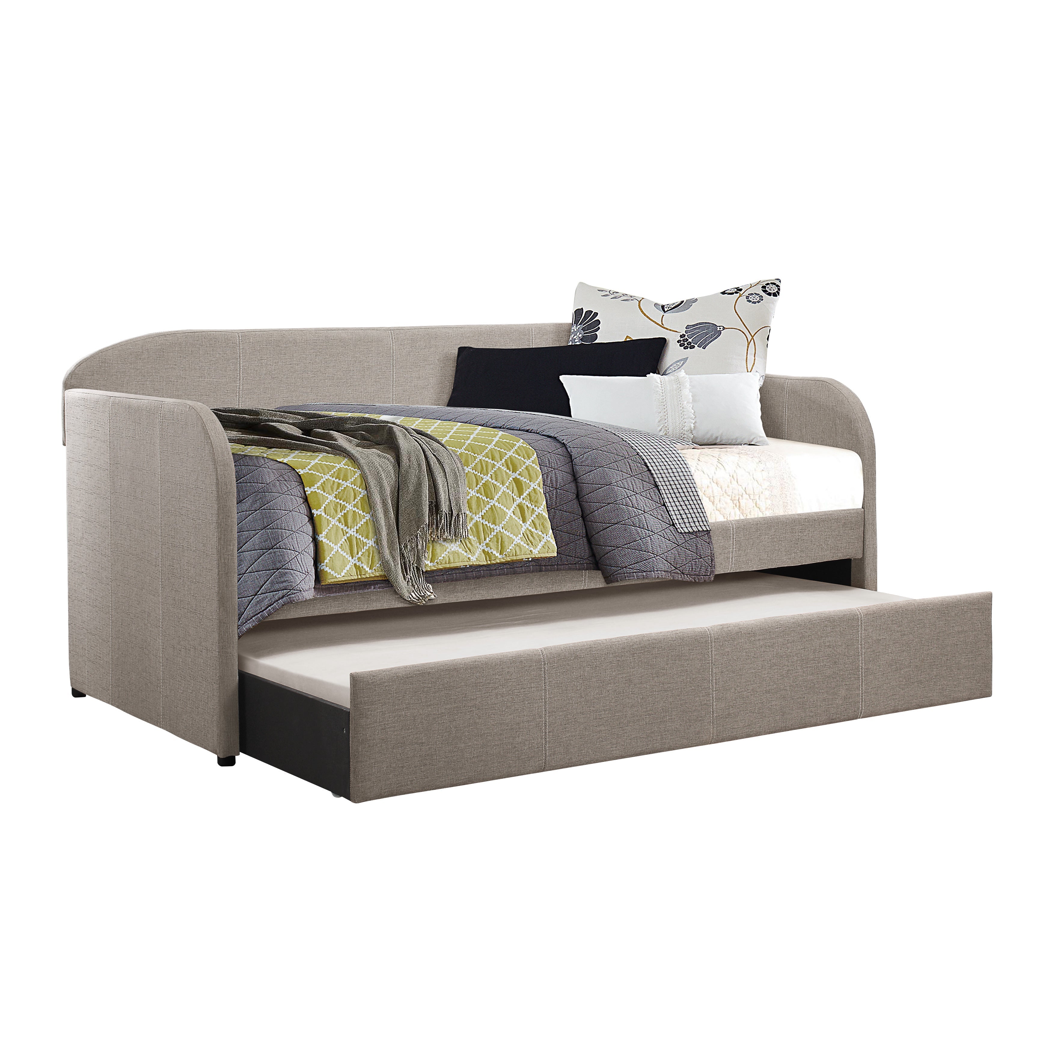 Roland Gray Daybed with Trundle - SET | 4950GY-A | 4950GY-B - Bien Home Furniture & Electronics