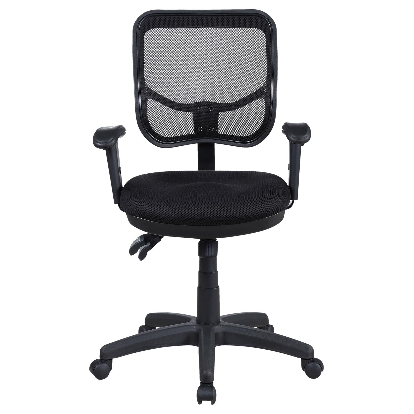 Rollo Black Adjustable Height Office Chair - 800019 - Bien Home Furniture & Electronics