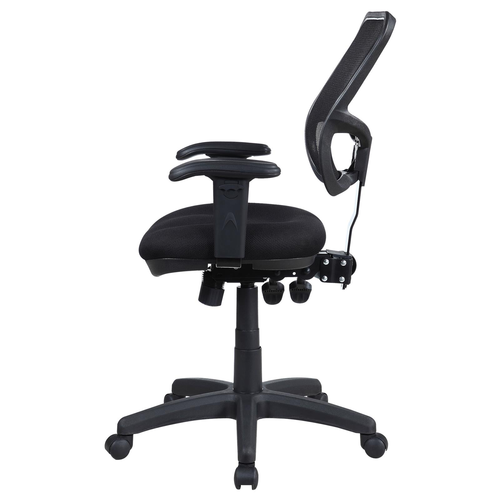 Rollo Black Adjustable Height Office Chair - 800019 - Bien Home Furniture & Electronics