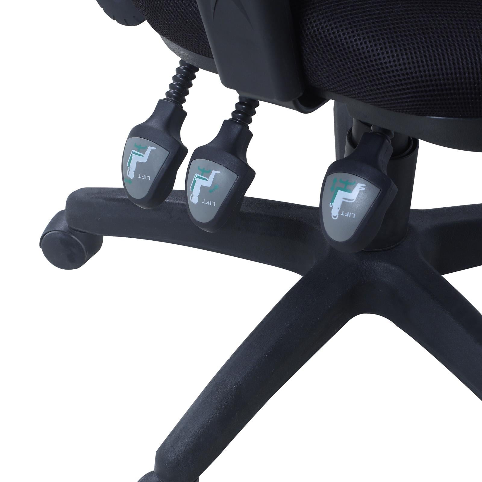 Rollo Black Adjustable Height Office Chair - 800019 - Bien Home Furniture & Electronics