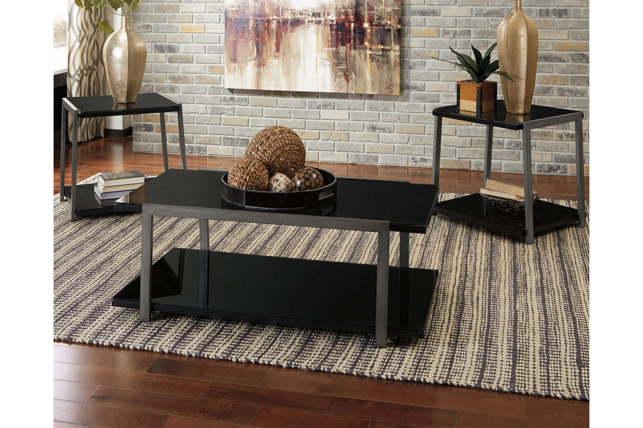 Rollynx Black Table, Set of 3 - T326-13 - Bien Home Furniture &amp; Electronics