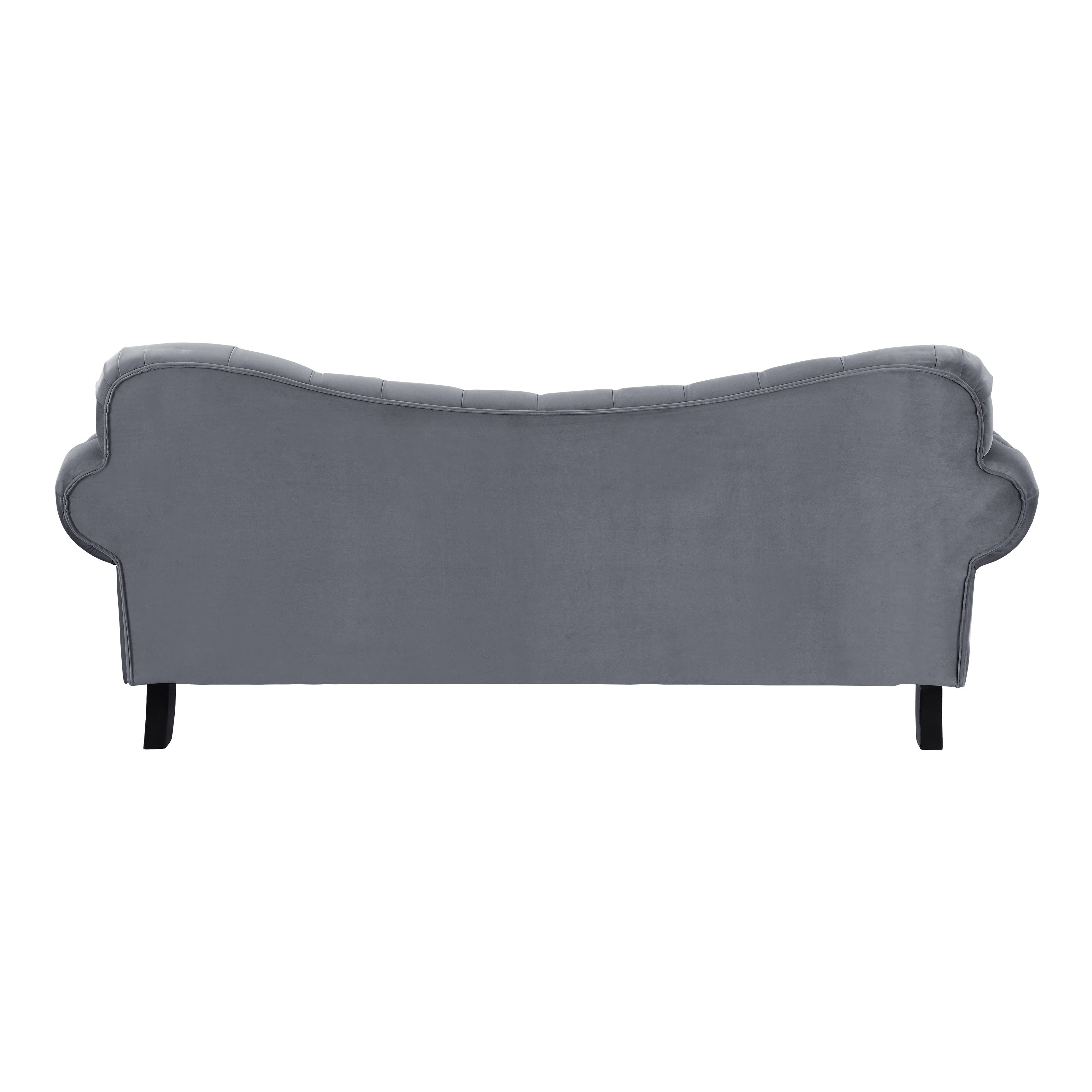 Rosalie Dark Gray Velvet Sofa - 9330DG-3 - Bien Home Furniture & Electronics