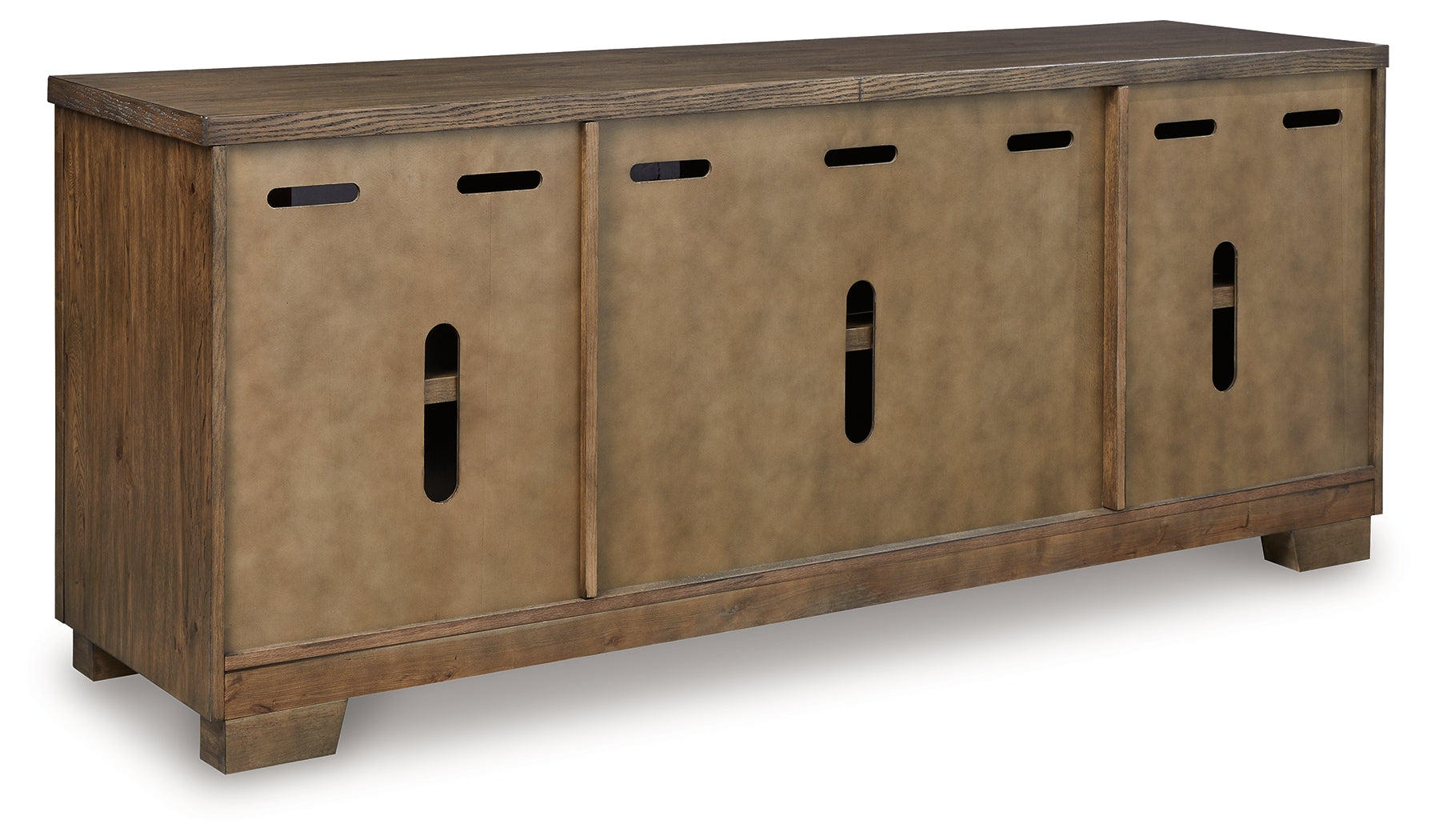Rosswain Warm Brown 80" TV Stand - W763-68 - Bien Home Furniture & Electronics