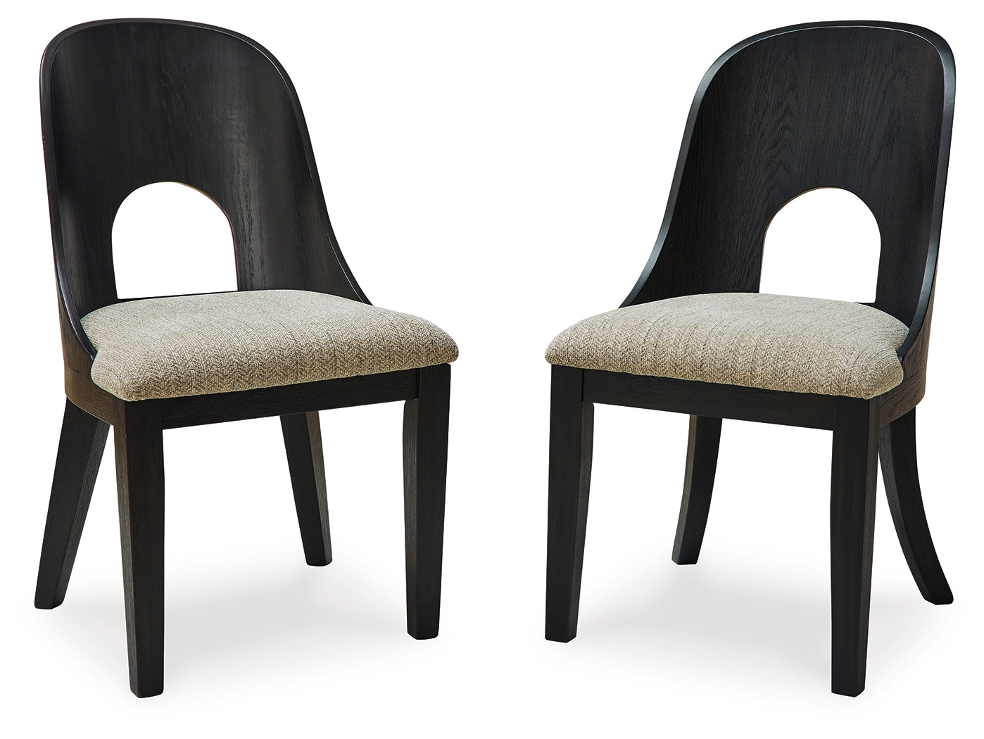 Rowanbeck Black Dining Chair, Set of 2 - D821-01 - Bien Home Furniture & Electronics