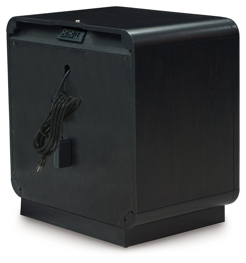 Rowanbeck Black Nightstand - B821-91 - Bien Home Furniture & Electronics