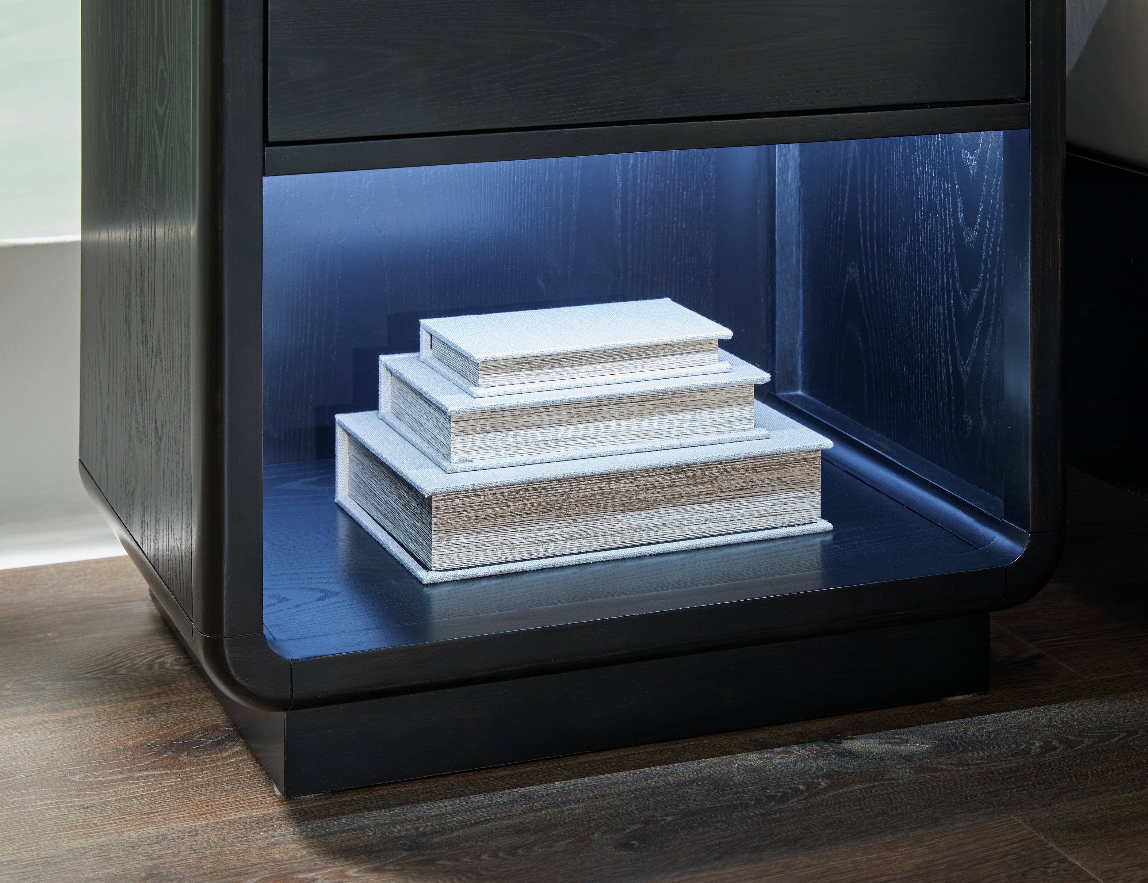 Rowanbeck Black Nightstand - B821-91 - Bien Home Furniture & Electronics