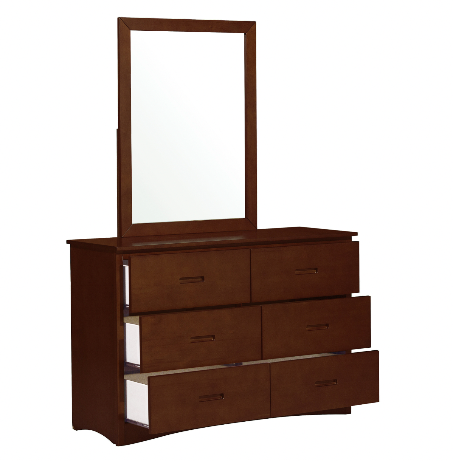 Rowe Dark Cherry Mirror (Mirror Only) - B2013DC-6 - Bien Home Furniture & Electronics