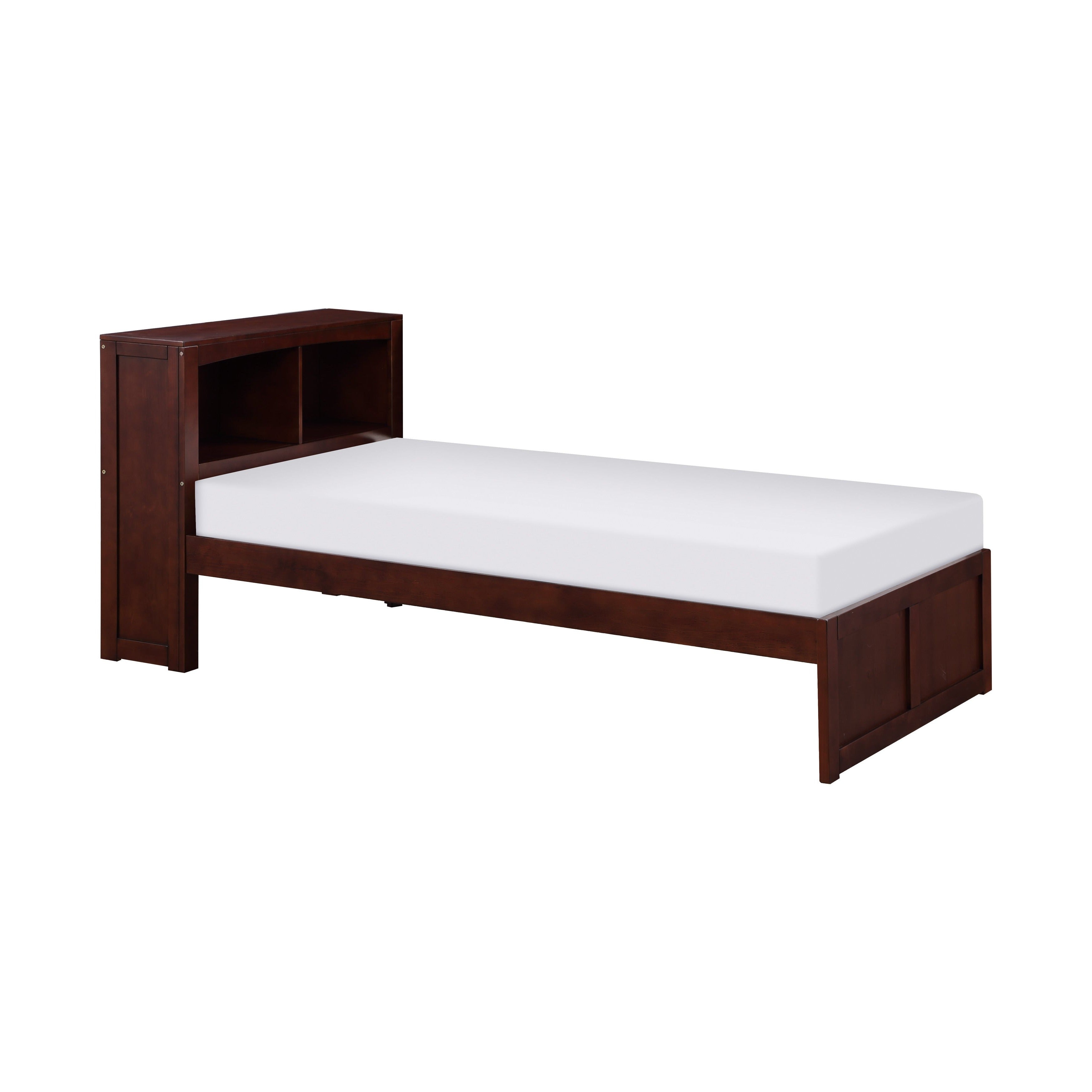 Rowe Dark Cherry Twin Bookcase Bed - SET | B2013BCDC-1 | B2013BCDC-2 - Bien Home Furniture & Electronics