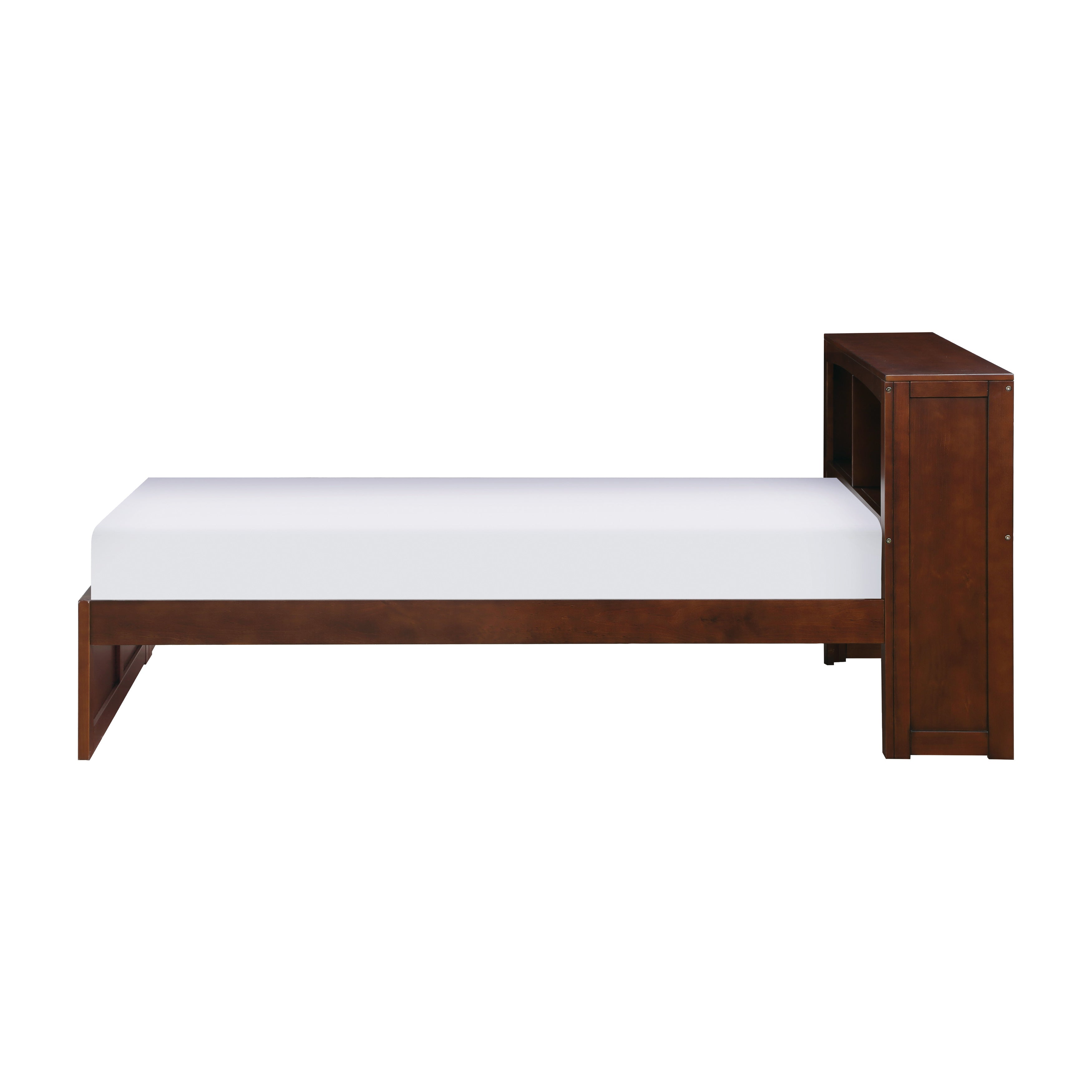 Rowe Dark Cherry Twin Bookcase Bed - SET | B2013BCDC-1 | B2013BCDC-2 - Bien Home Furniture & Electronics