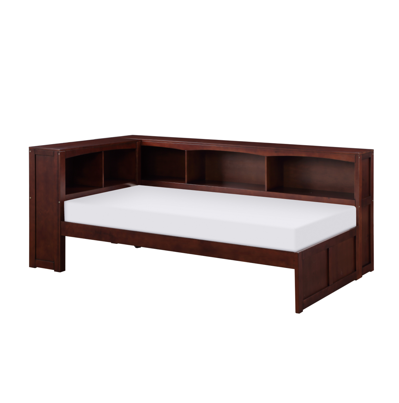 Rowe Dark Cherry Twin Bookcase Corner Bed - SET | B2013BCDC-1 | B2013BCDC-2 | B2013BCDC-BC - Bien Home Furniture & Electronics