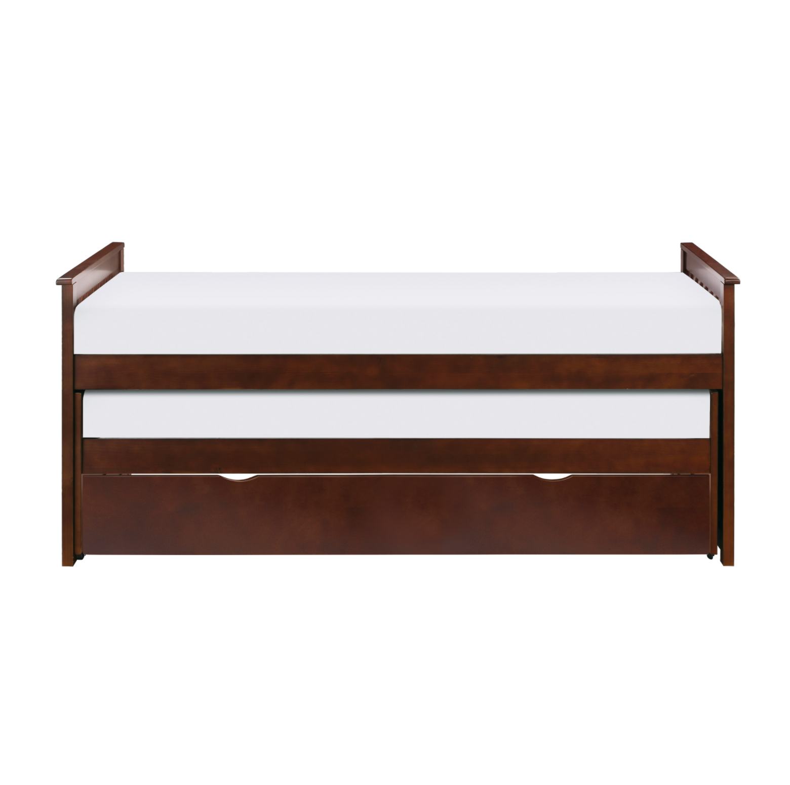 Rowe Dark Cherry Twin/Twin Bed with Twin Trundle - SET | B2013RTDC-1 | B2013RTDC-2 | B2013RTDC-SL | B2013DC-R - Bien Home Furniture & Electronics