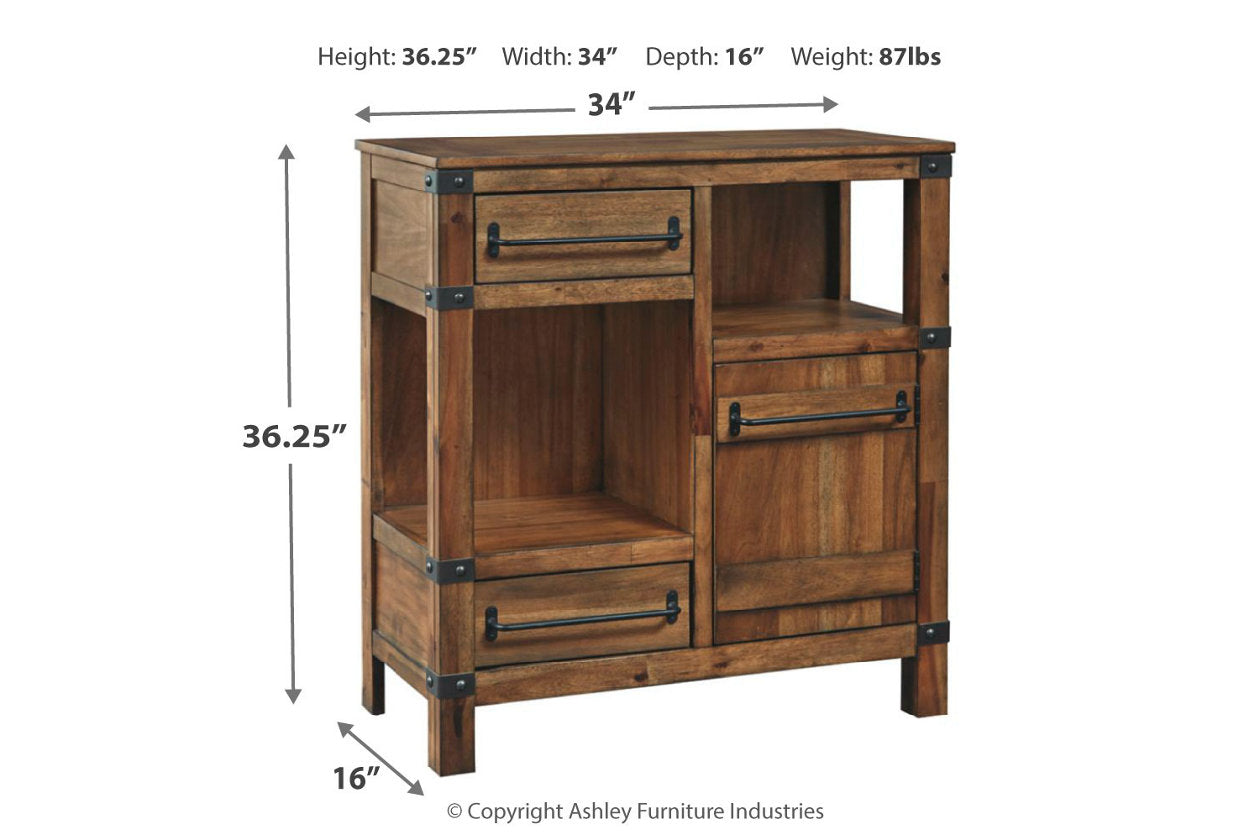 Roybeck Light Brown/Bronze Accent Cabinet - T411-40 - Bien Home Furniture & Electronics