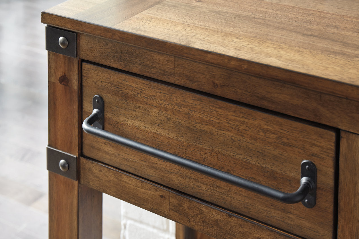 Roybeck Light Brown/Bronze Accent Cabinet - T411-40 - Bien Home Furniture & Electronics