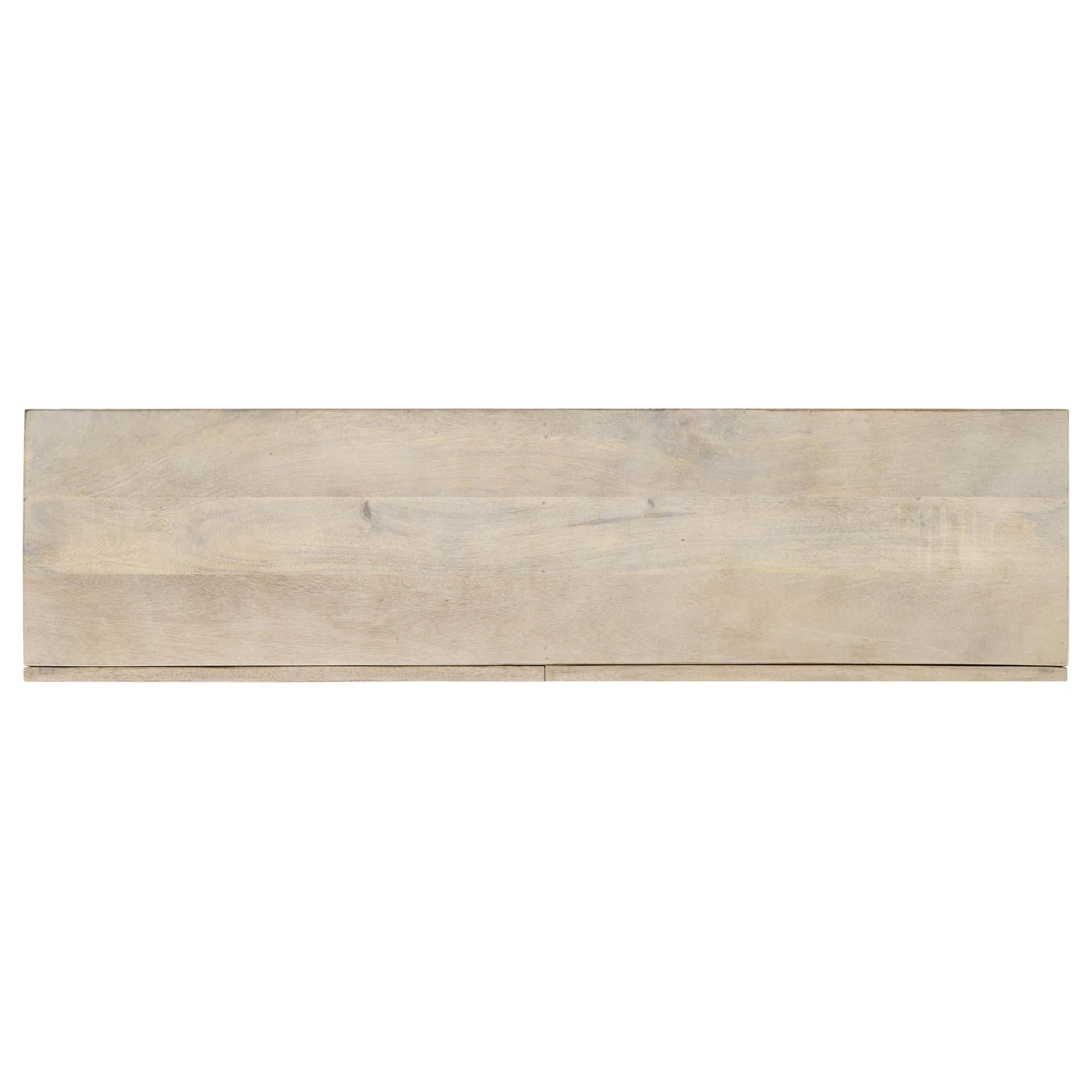 Rubeus White Washed 2-Drawer Console Table with Open Shelf - 959541 - Bien Home Furniture & Electronics