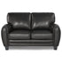 Rubin Black Faux Leather Loveseat - 9734BK-2 - Bien Home Furniture & Electronics