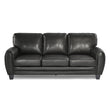 Rubin Black Faux Leather Sofa - 9734BK-3 - Bien Home Furniture & Electronics