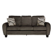 Rubin Chocolate Faux Leather Sofa - 9734CH-3 - Bien Home Furniture & Electronics