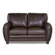 Rubin Dark Brown Faux Leather Loveseat - 9734DB-2 - Bien Home Furniture & Electronics