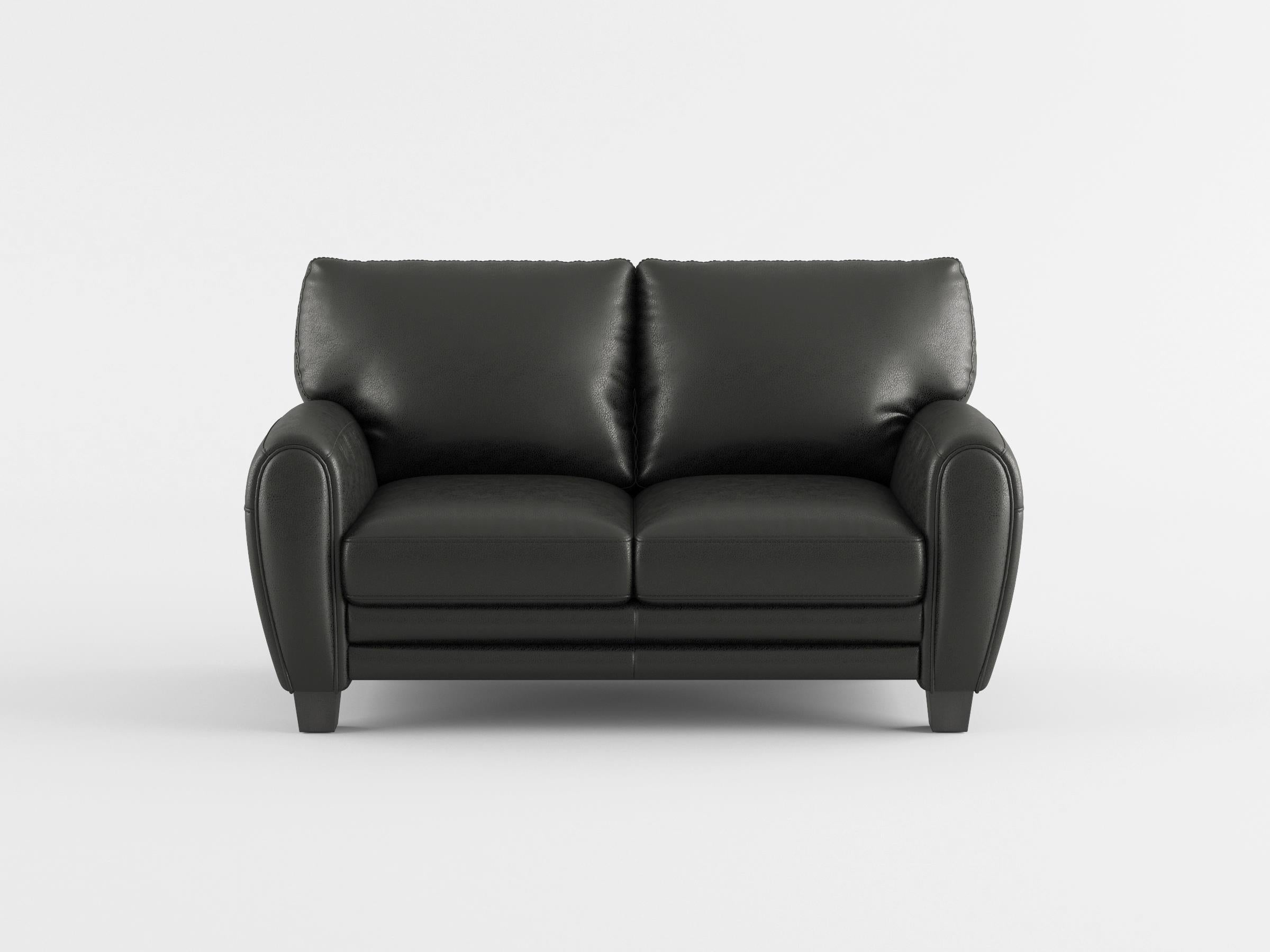 Rubin Dark Brown Faux Leather Loveseat - 9734DB-2 - Bien Home Furniture & Electronics