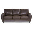 Rubin Dark Brown Faux Leather Sofa - 9734DB-3 - Bien Home Furniture & Electronics