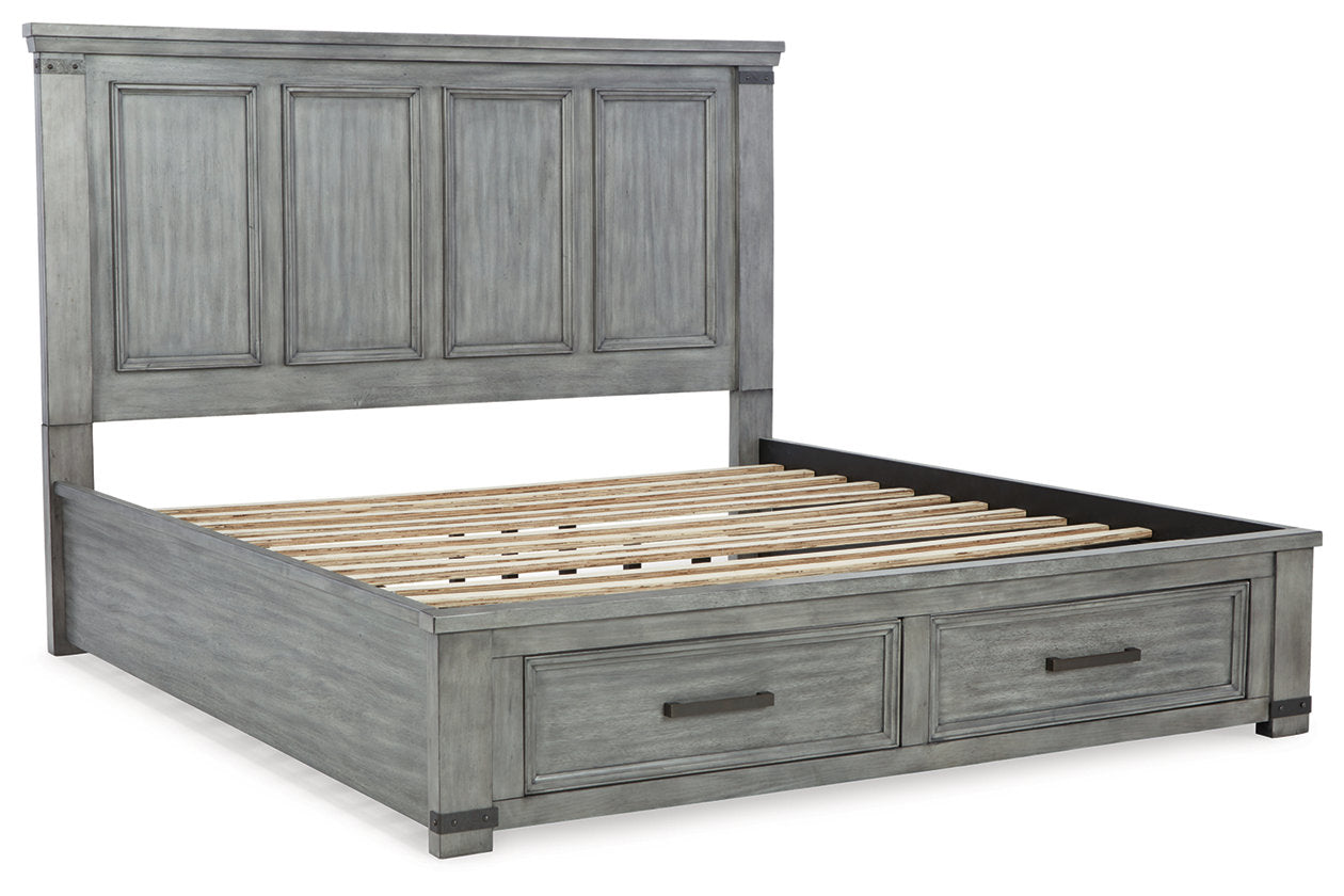 Russelyn Gray King Storage Bed - SET | B772-58 | B772-56S | B772-97 - Bien Home Furniture & Electronics