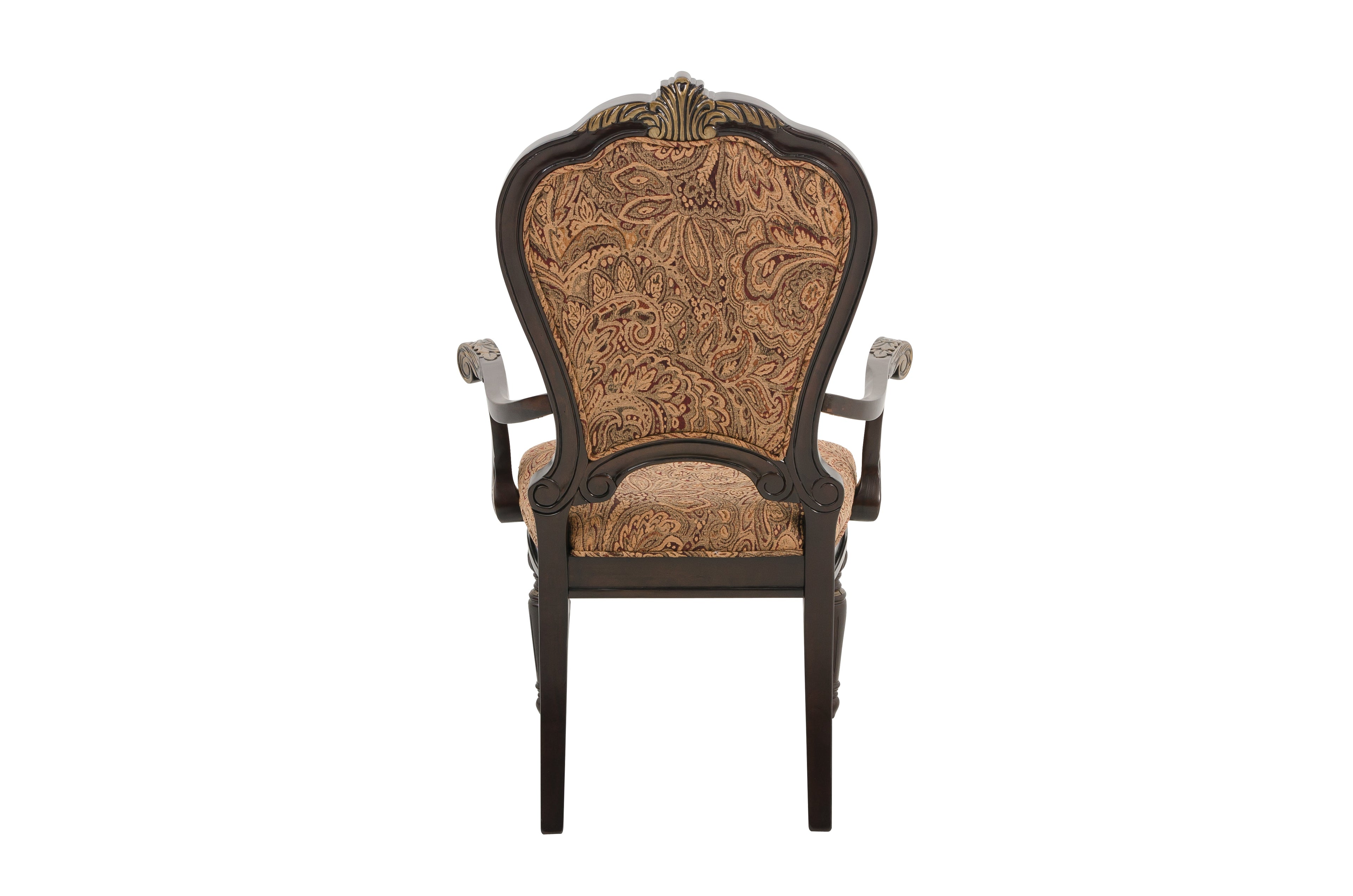 Russian Hill Warm Cherry Arm Chair, Set of 2 - 1808A - Bien Home Furniture & Electronics