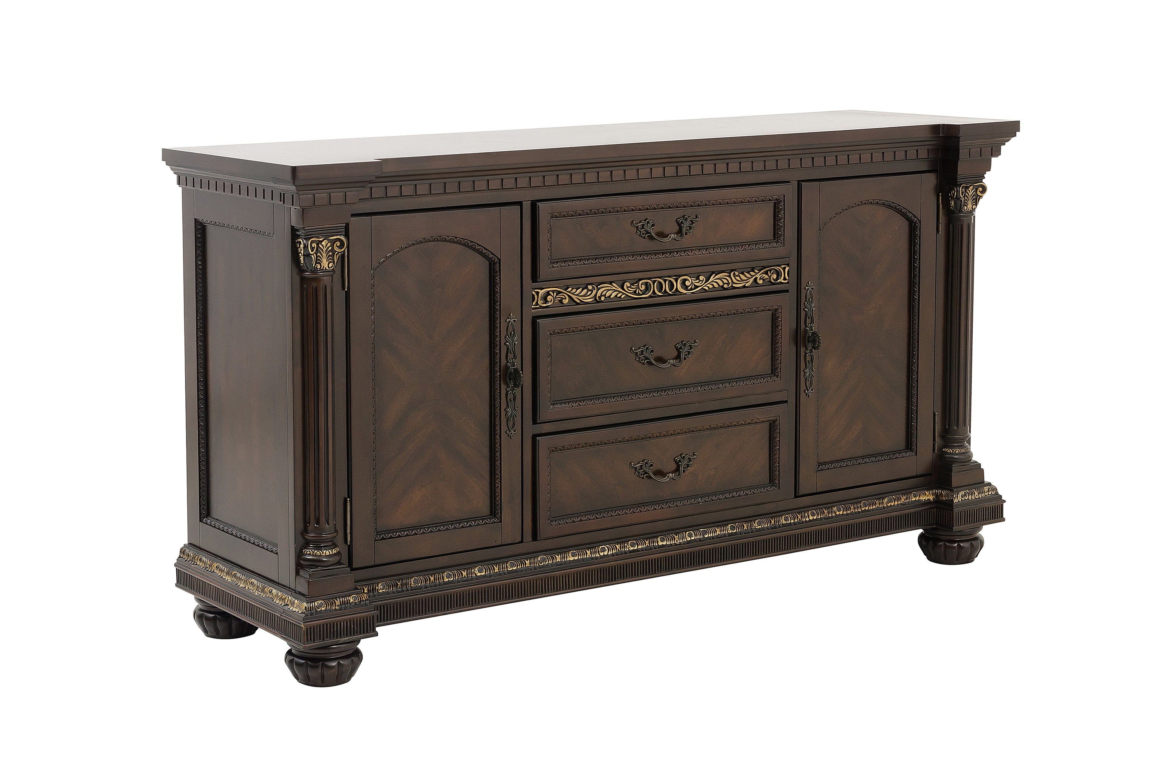 Russian Hill Warm Cherry Buffet - 1808-55 - Bien Home Furniture & Electronics