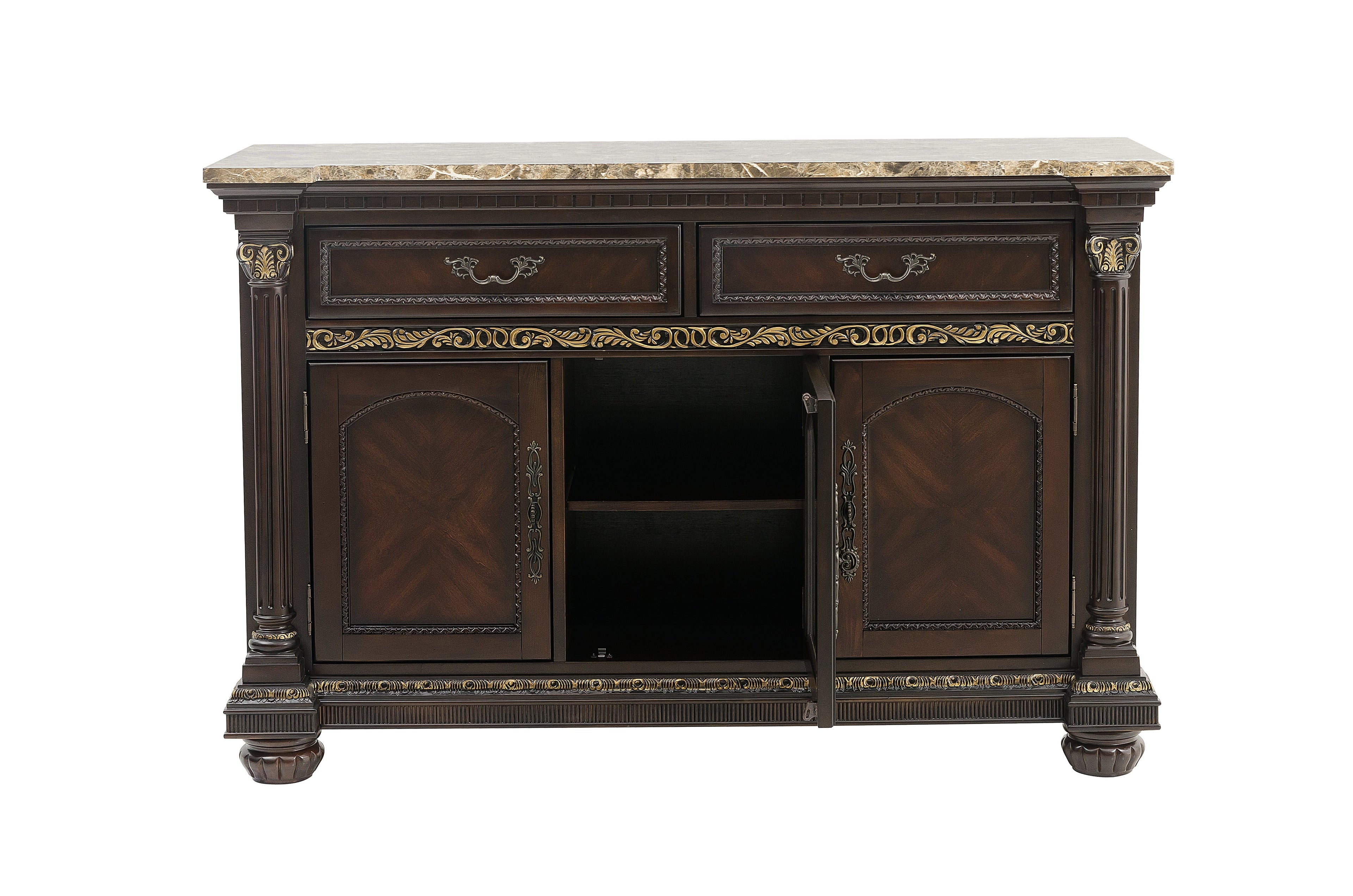 Russian Hill Warm Cherry Server - 1808-40 - Bien Home Furniture & Electronics