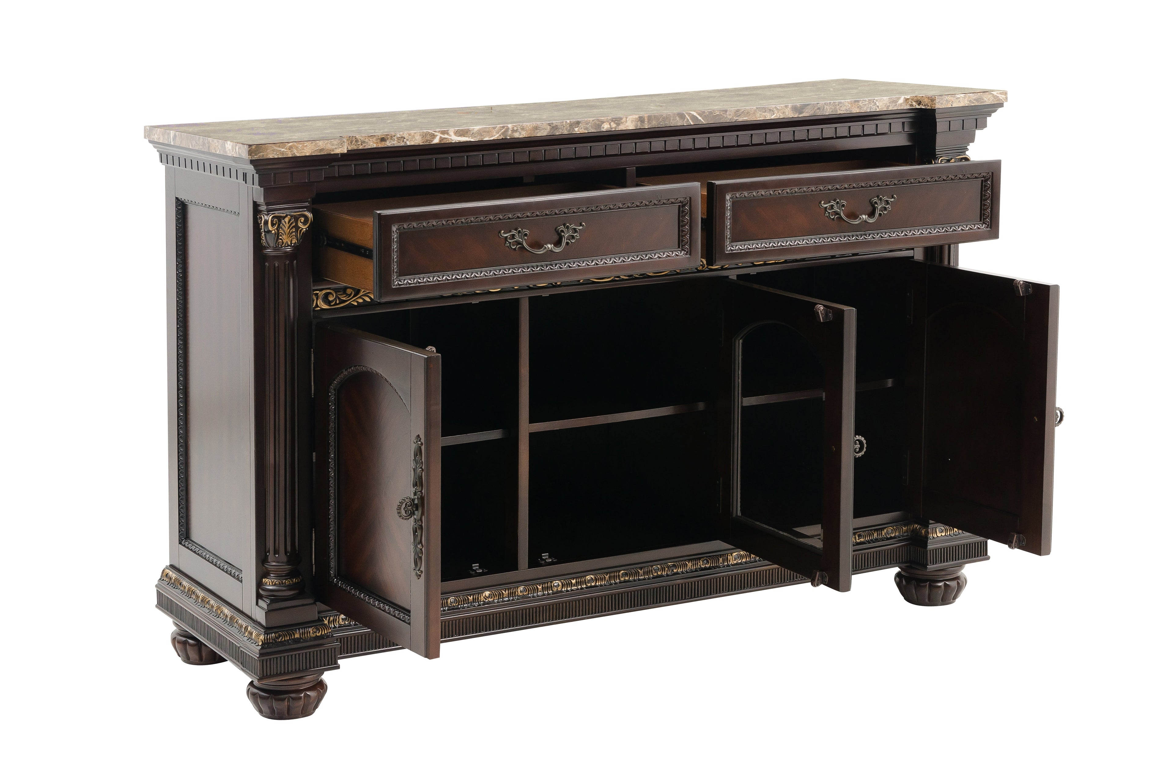 Russian Hill Warm Cherry Server - 1808-40 - Bien Home Furniture & Electronics