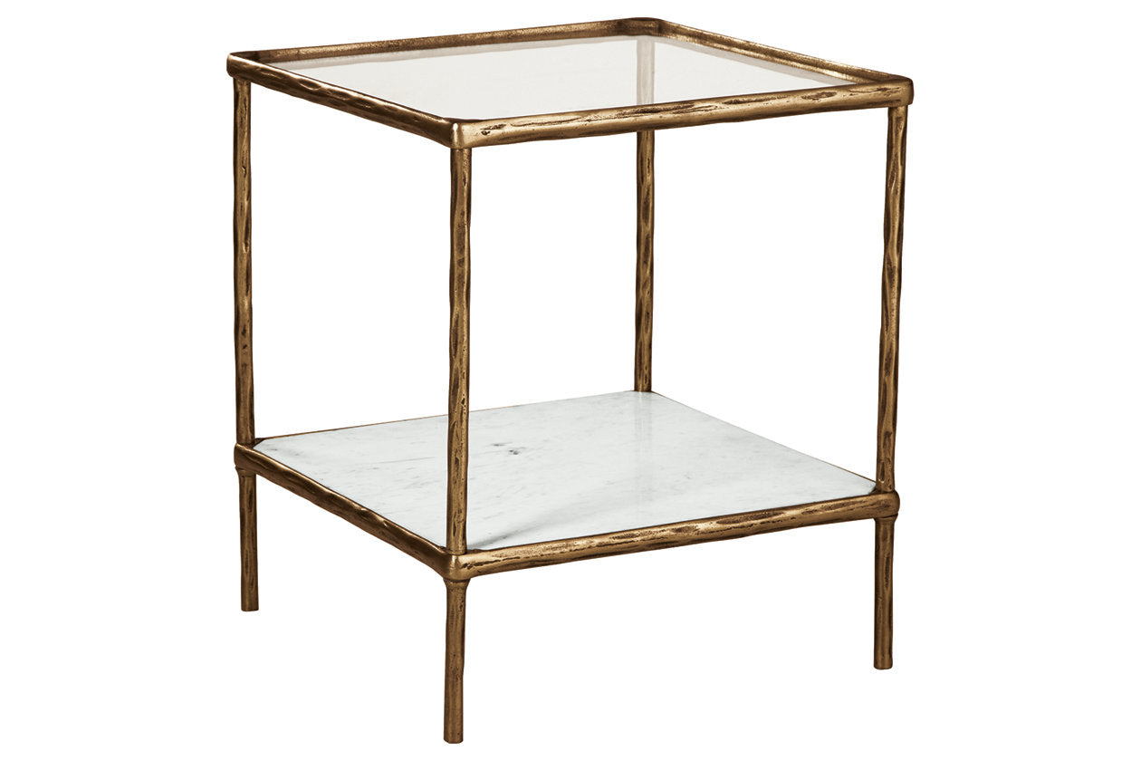 Ryandale Antique Brass Finish Accent Table - A4000442 - Bien Home Furniture & Electronics