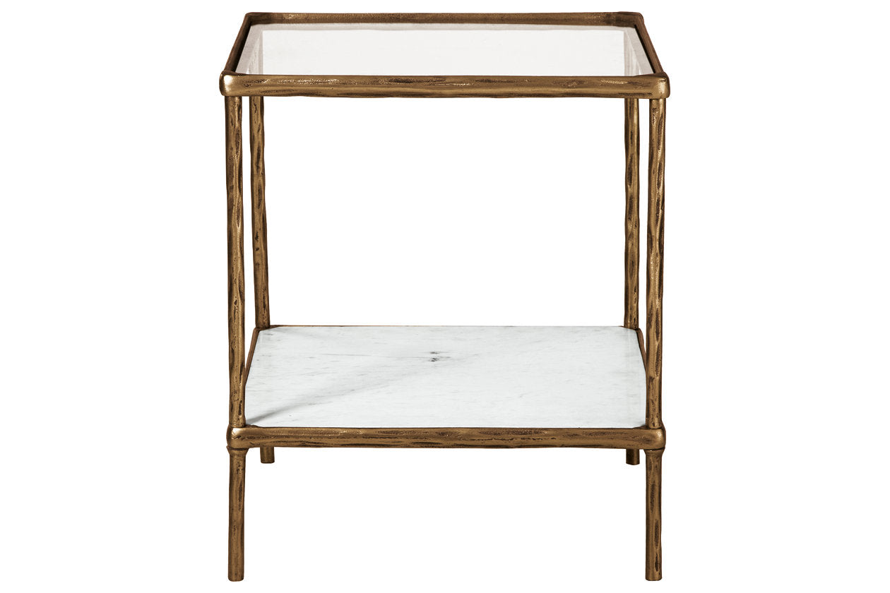 Ryandale Antique Brass Finish Accent Table - A4000442 - Bien Home Furniture & Electronics