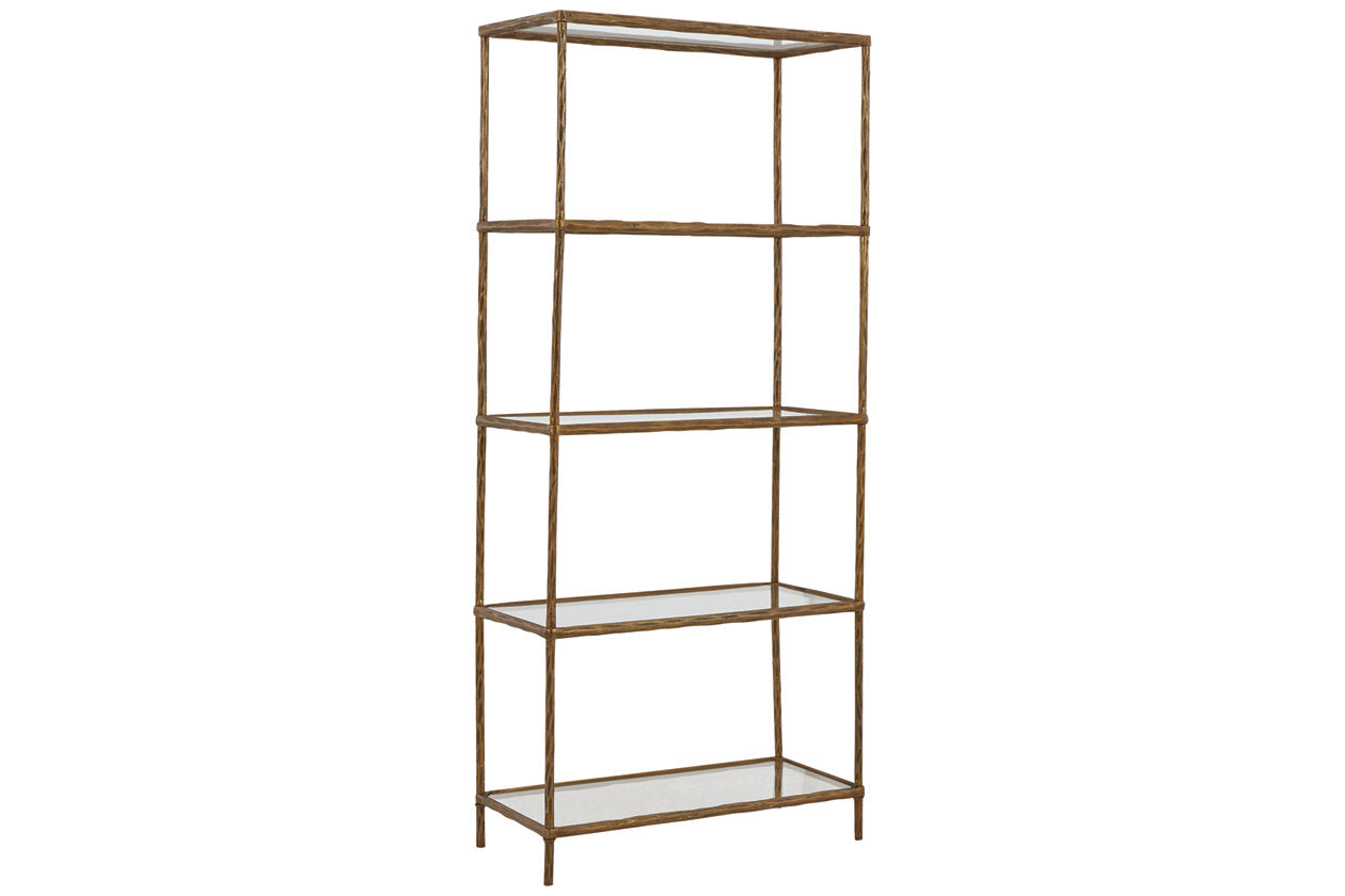 Ryandale Antique Brass Finish Bookcase - A4000441 - Bien Home Furniture & Electronics