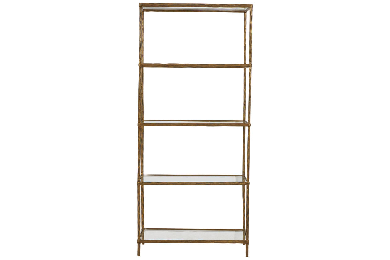Ryandale Antique Brass Finish Bookcase - A4000441 - Bien Home Furniture & Electronics