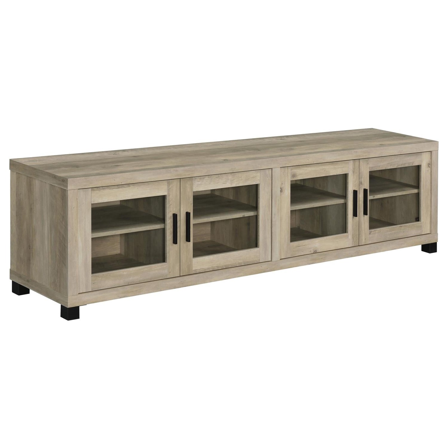 Sachin Rectangular TV Console with Glass Doors - 736283 - Bien Home Furniture & Electronics