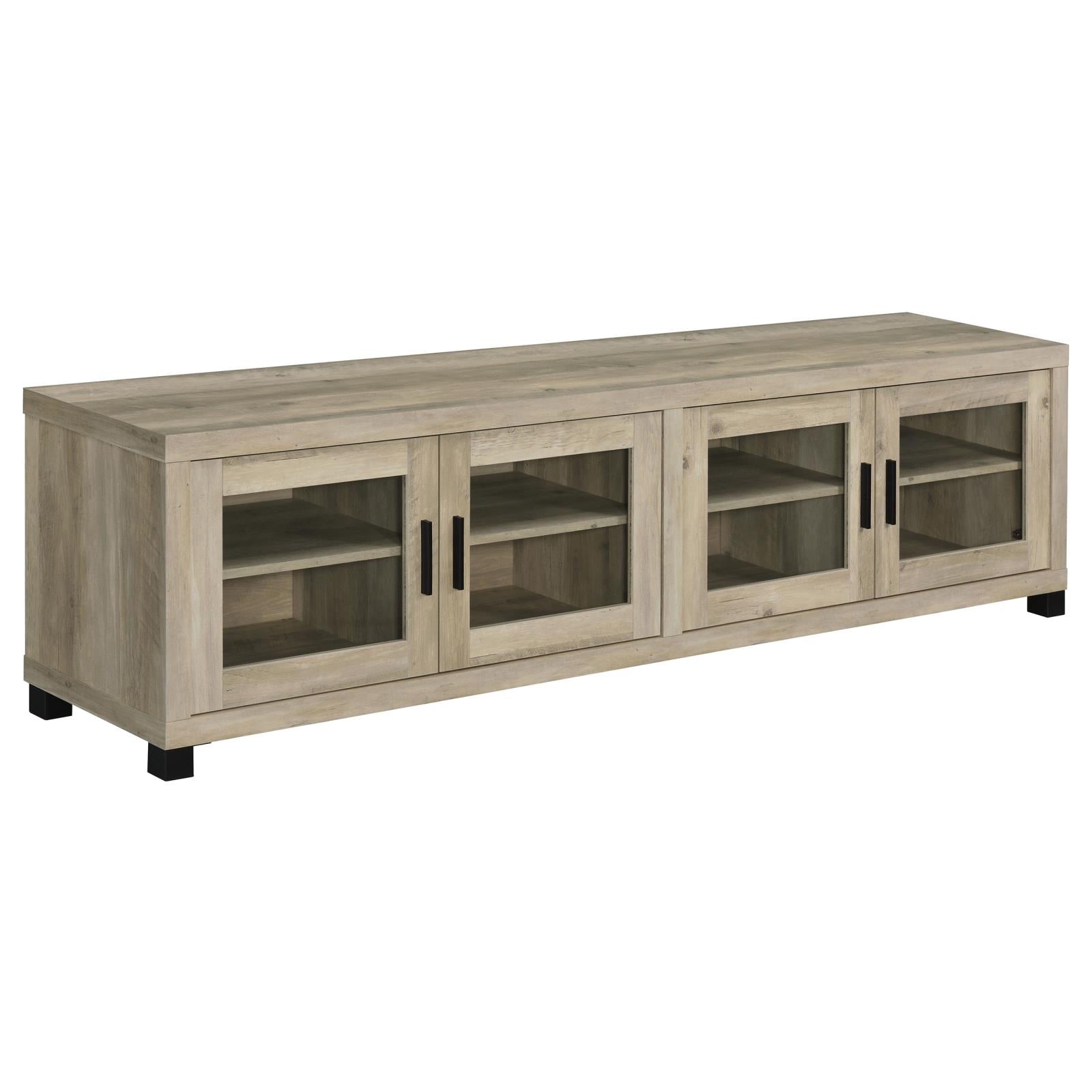 Sachin Rectangular TV Console with Glass Doors - 736283 - Bien Home Furniture & Electronics