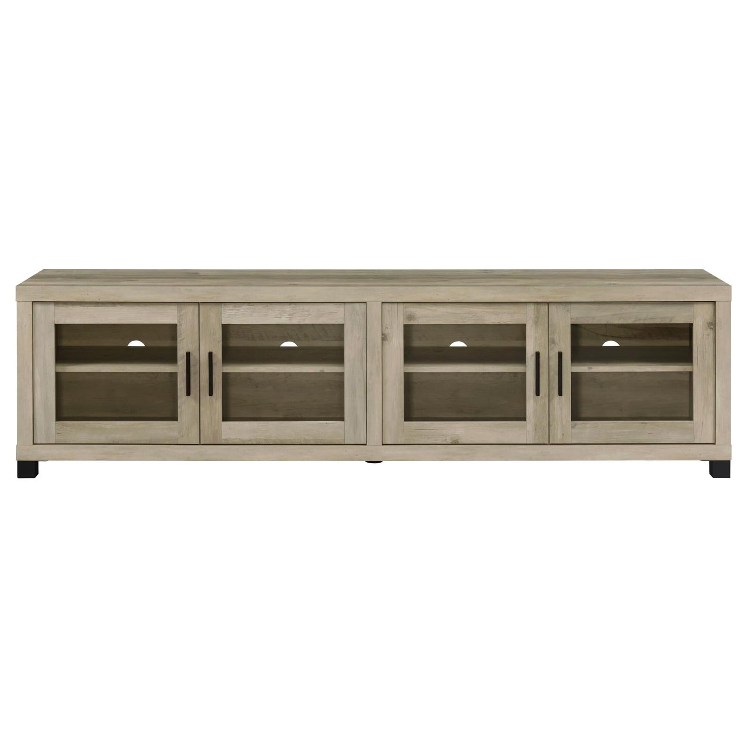 Sachin Rectangular TV Console with Glass Doors - 736283 - Bien Home Furniture & Electronics