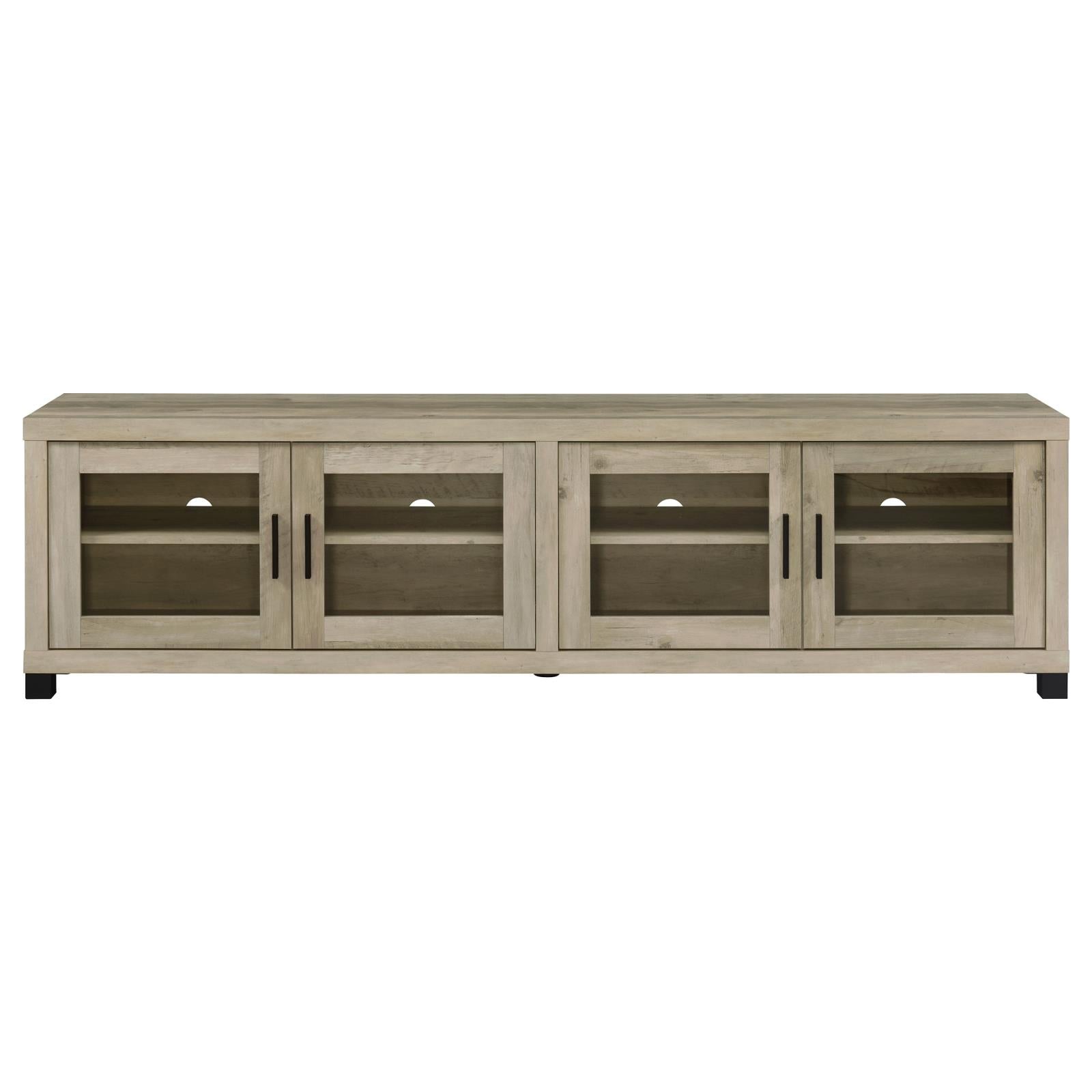 Sachin Rectangular TV Console with Glass Doors - 736283 - Bien Home Furniture & Electronics