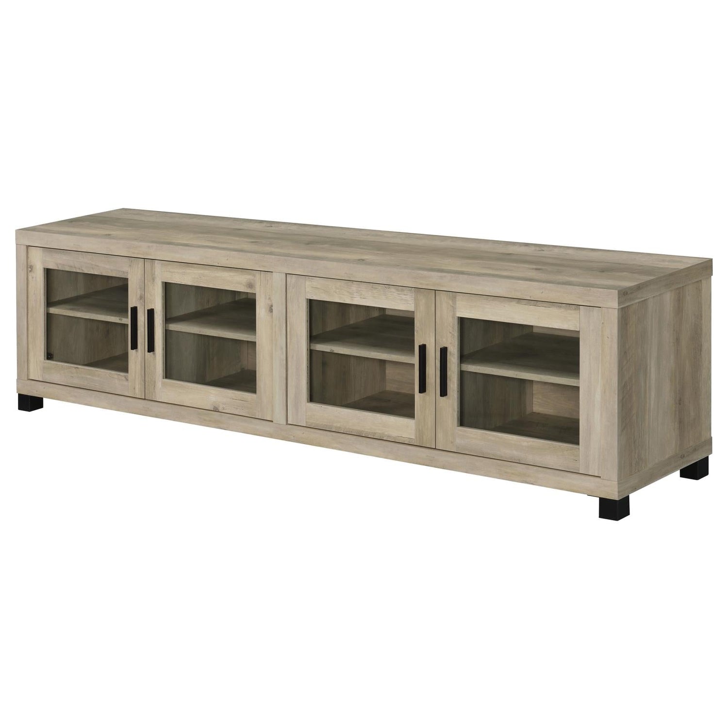 Sachin Rectangular TV Console with Glass Doors - 736283 - Bien Home Furniture & Electronics