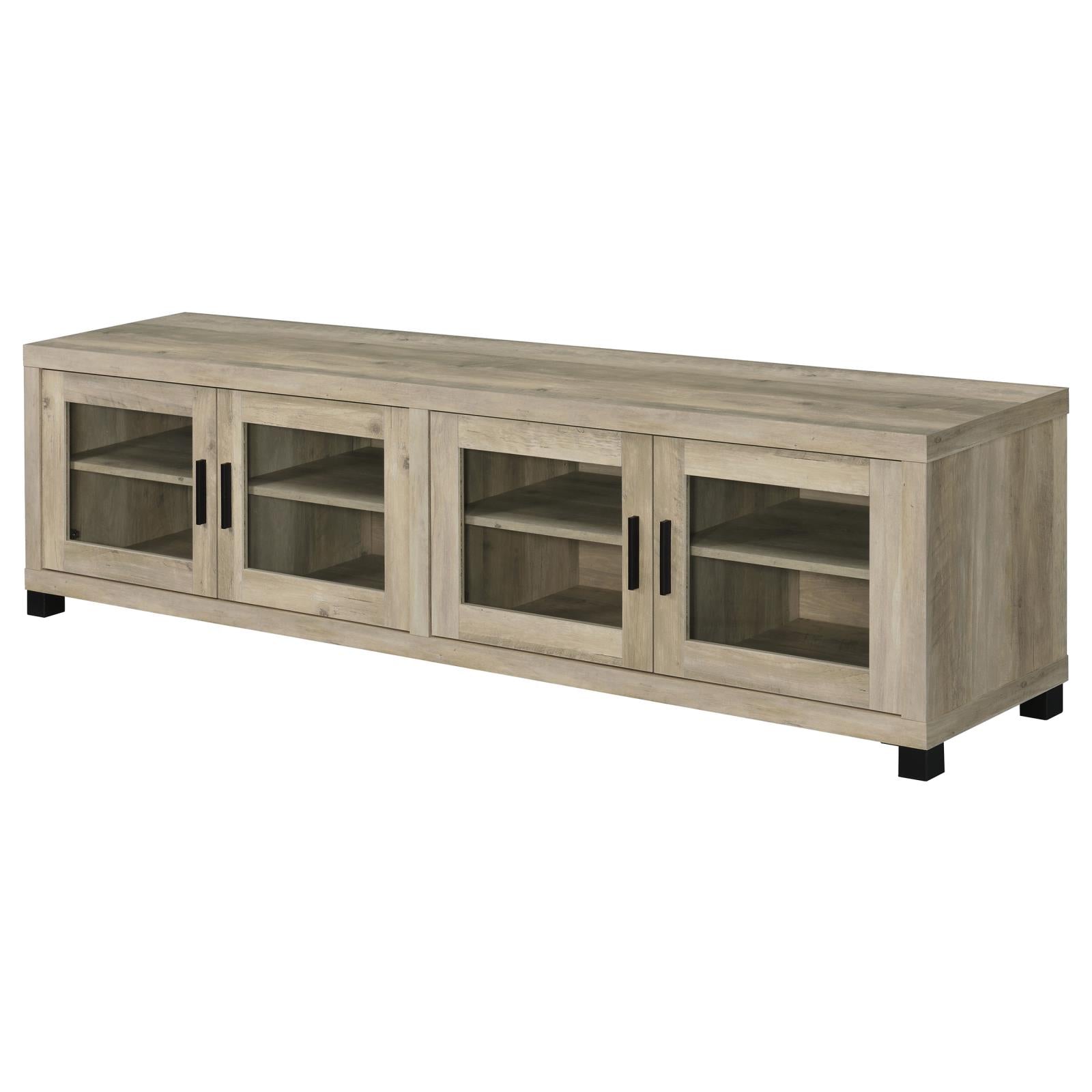 Sachin Rectangular TV Console with Glass Doors - 736283 - Bien Home Furniture & Electronics