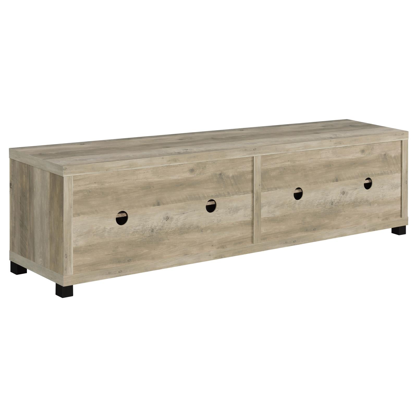 Sachin Rectangular TV Console with Glass Doors - 736283 - Bien Home Furniture & Electronics