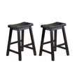 Saddleback Black Counter Height Stool, Set of 2 - 5302BK-24 - Bien Home Furniture & Electronics