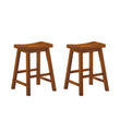 Saddleback Oak Counter Height Stool, Set of 2 - 5302A-24 - Bien Home Furniture & Electronics