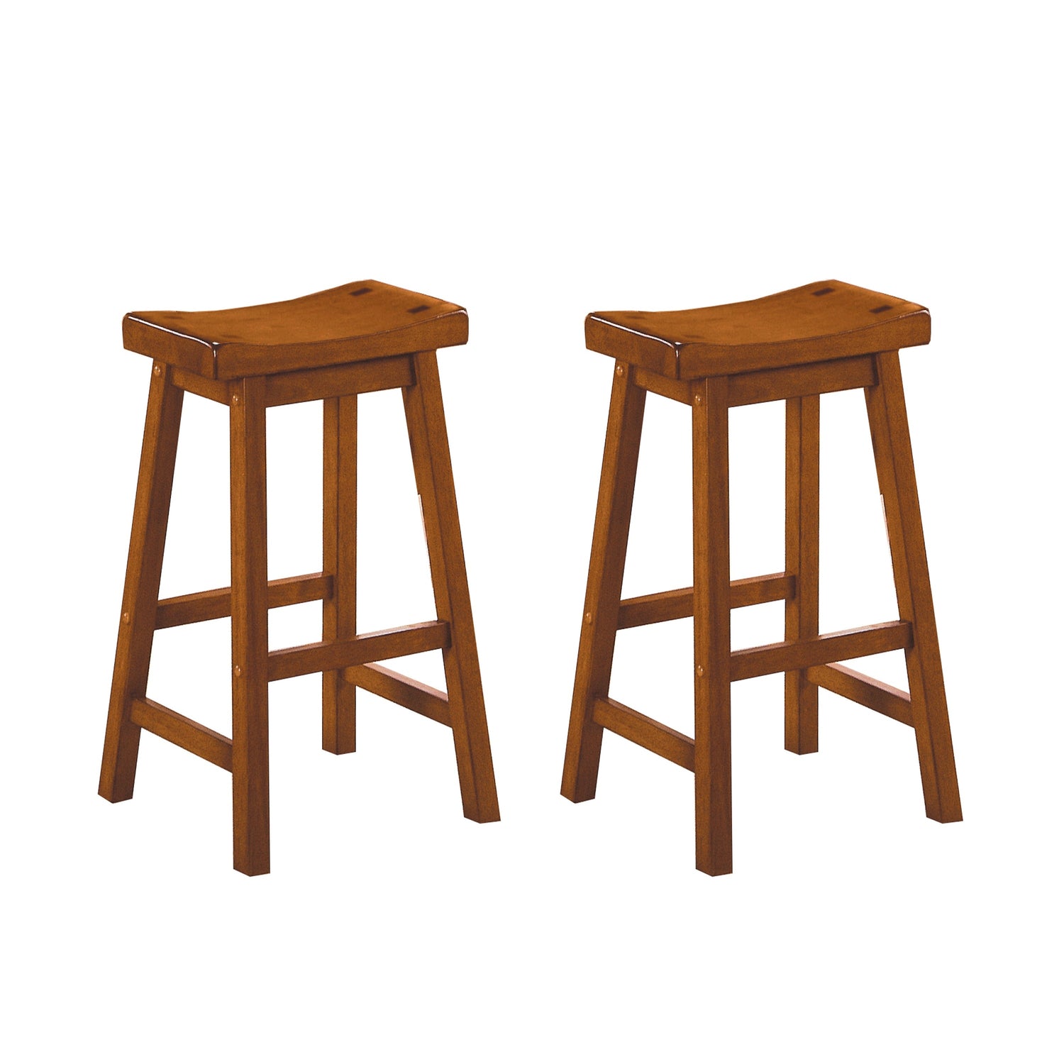 Saddleback Oak Pub Height  Stool, RTA, Set of 2 - 5302A-29 - Bien Home Furniture & Electronics