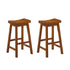 Saddleback Oak Pub Height  Stool, RTA, Set of 2 - 5302A-29 - Bien Home Furniture & Electronics