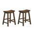 Saddleback Warm Cherry Counter Height Stool, Set of 2 - 5302C-24 - Bien Home Furniture & Electronics