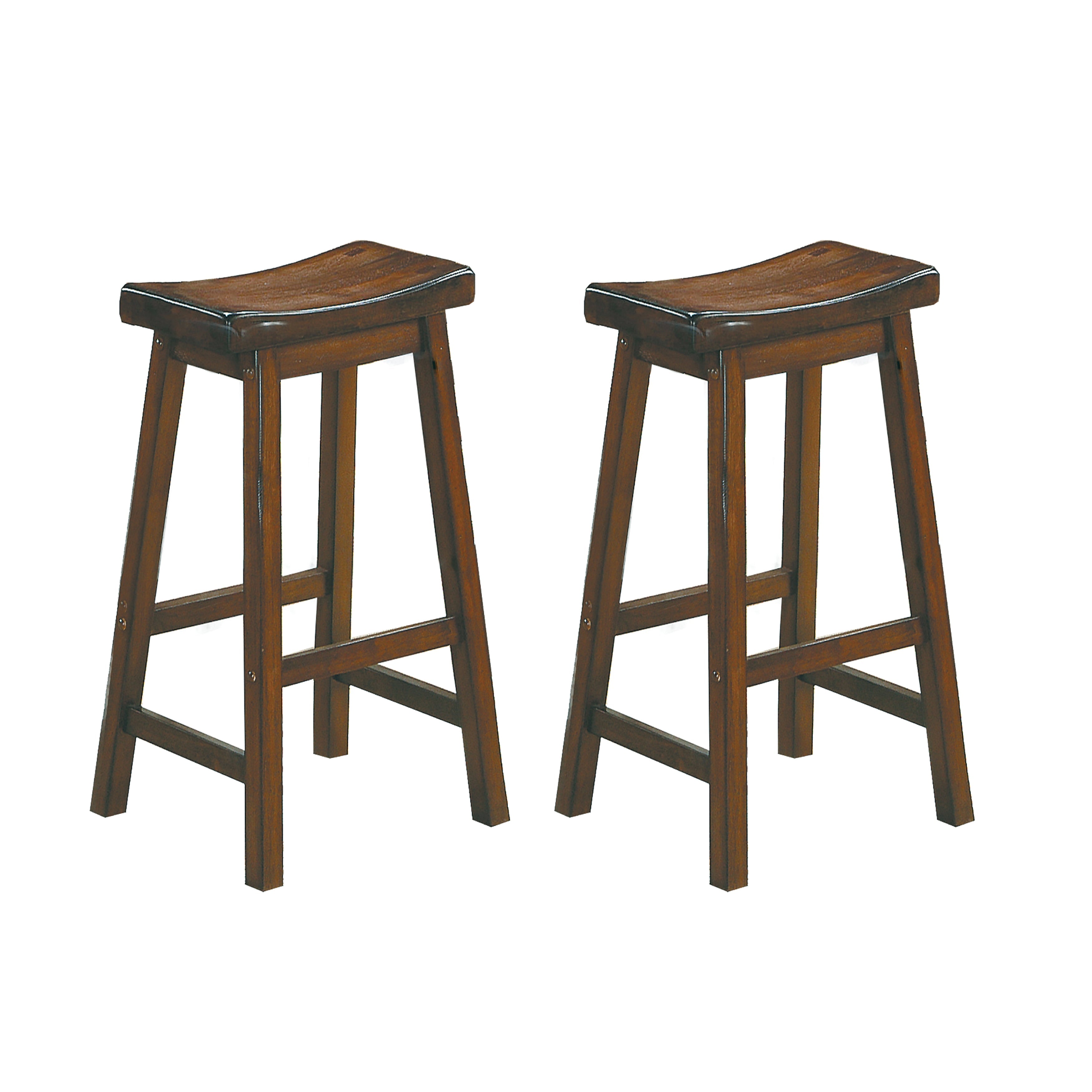 Saddleback Warm Cherry Pub Height Stool, RTA, Set of 2 - 5302C-29 - Bien Home Furniture &amp; Electronics